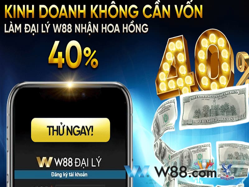 Hoa hồng làm đại lý W88