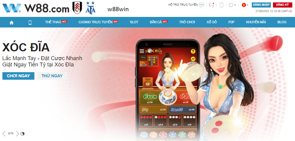 W88WIN Kho game phong phú